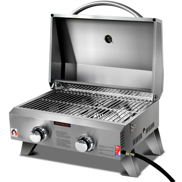 BBQ Blokes Portable 2 Burner Gas BBQ