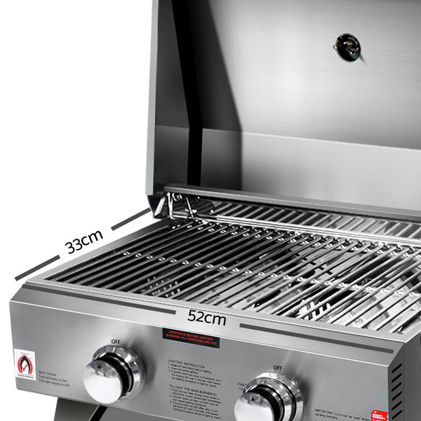 BBQ Blokes Portable 2 Burner Gas BBQ