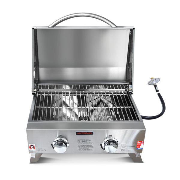 BBQ Blokes Portable 2 Burner Gas BBQ