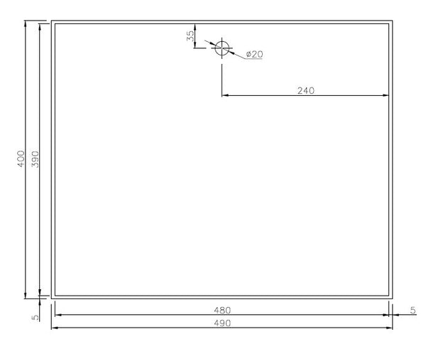 BBQ Blokes Stainless Steel BBQ Grill Hot Plate 49 X 40CM Premium 304 Grade