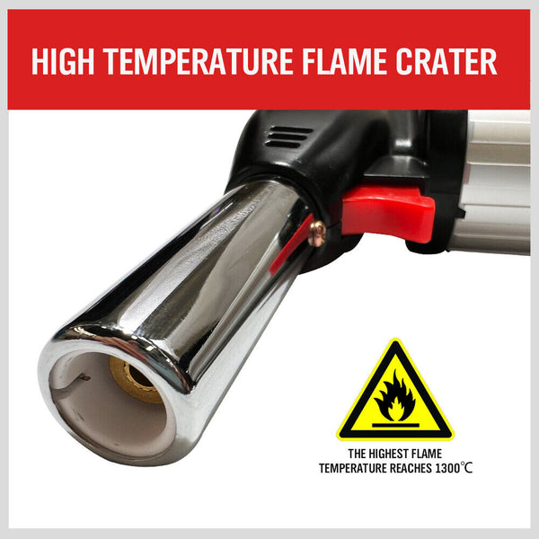 600ML Butane Torch Gas Blow Jet Lighter Refillable Soldering Gun Flame Heat BBQ