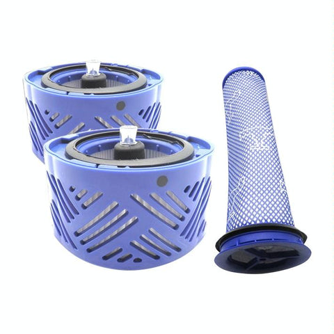 2-pack Rear Filter Core & Pre-filter for Dyson V6 Vacuum Accessories