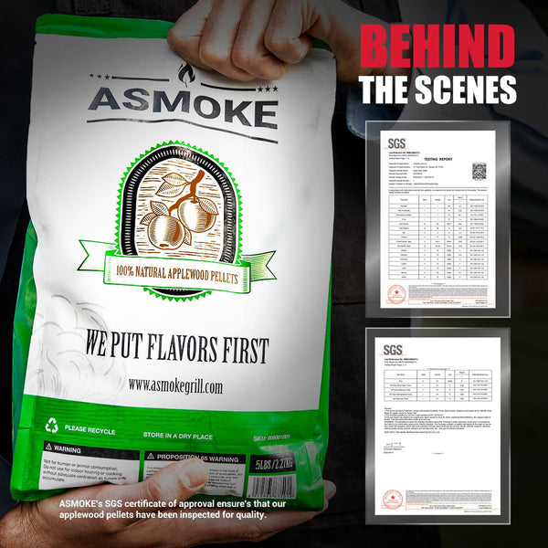 Asmoke 9.5kg X 2  (19 KG) of 100% Pure Applewood Pellets