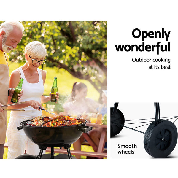 Outdoor Camping Patio Wood Barbeque Steel Oven
