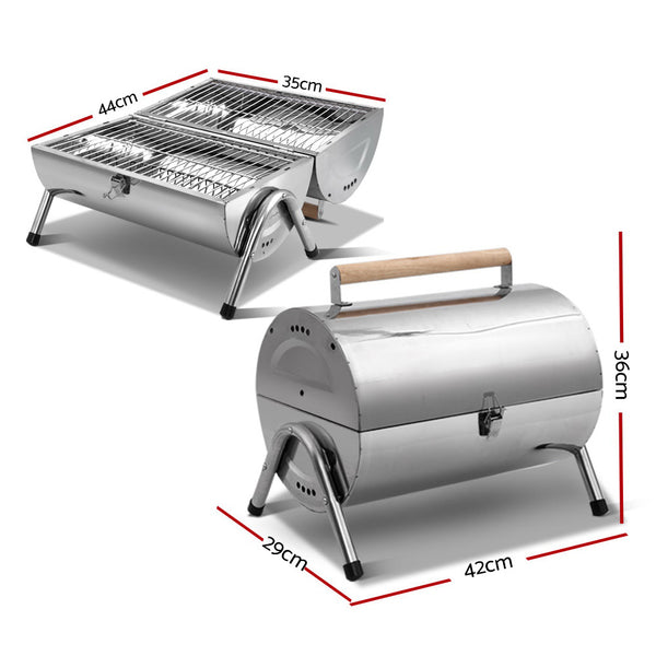 BBQ Blokes Portable Grill BBQ Foldable