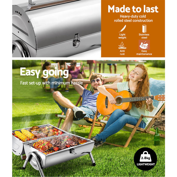 BBQ Blokes Portable Grill BBQ Foldable