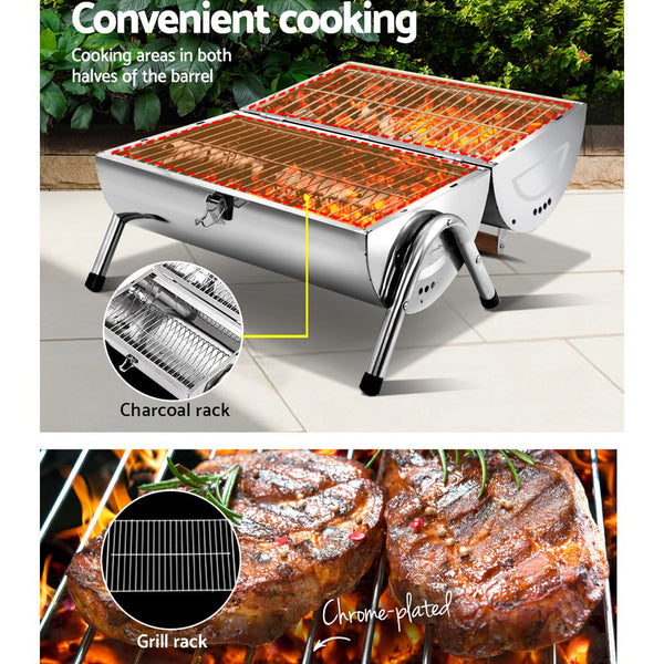 BBQ Blokes Portable Grill BBQ Foldable