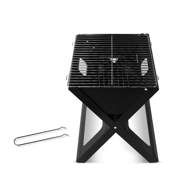 BBQ Blokes Notebook Portable Charcoal BBQ Grill