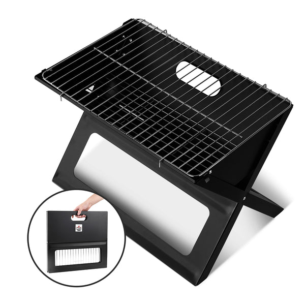 BBQ Blokes Notebook Portable Charcoal BBQ Grill
