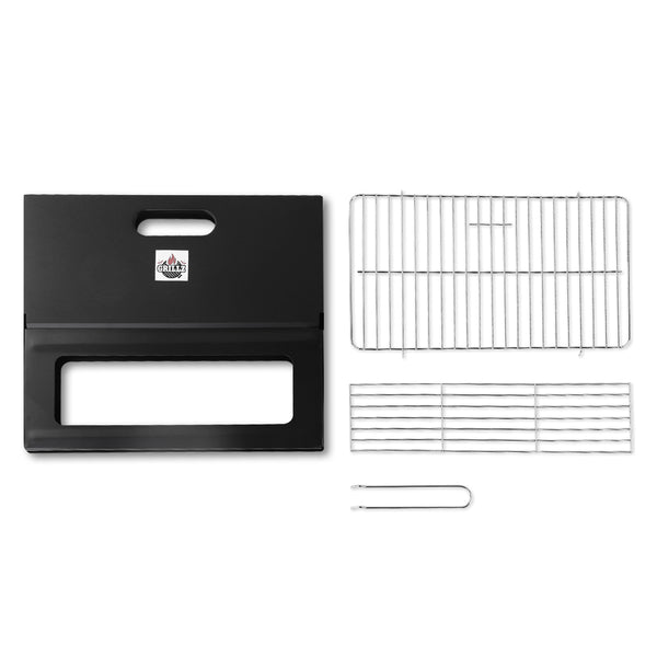 BBQ Blokes Notebook Portable Charcoal BBQ Grill