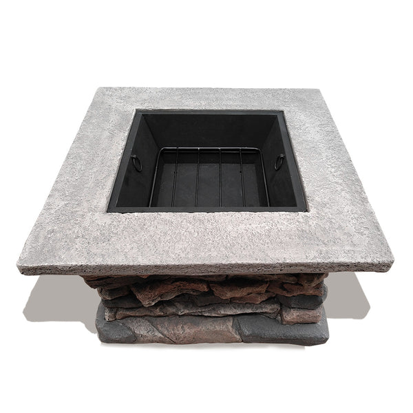 BBQ Blokes Stone Base Outdoor Patio Heater Fire Pit Table