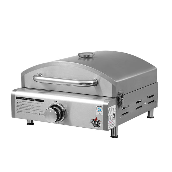 BBQ Blokes Portable Gas Oven Camping Cooking LPG Grill Pizza Stove Stainless Steel