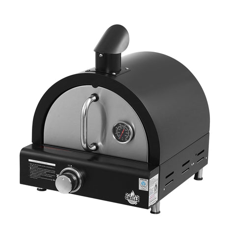 BBQ Blokes Portable Pizza Oven BBQ Camping LPG Gas Grill Cook Stove Stainless Stee