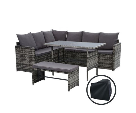 BBQ Blokes Garden Outdoor Furniture Dining Setting