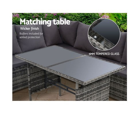 BBQ Blokes Garden Outdoor Furniture Dining Setting
