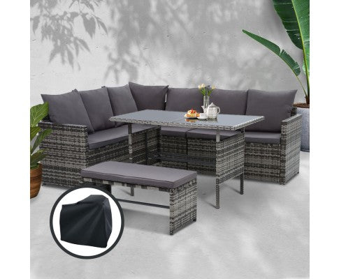 BBQ Blokes Garden Outdoor Furniture Dining Setting