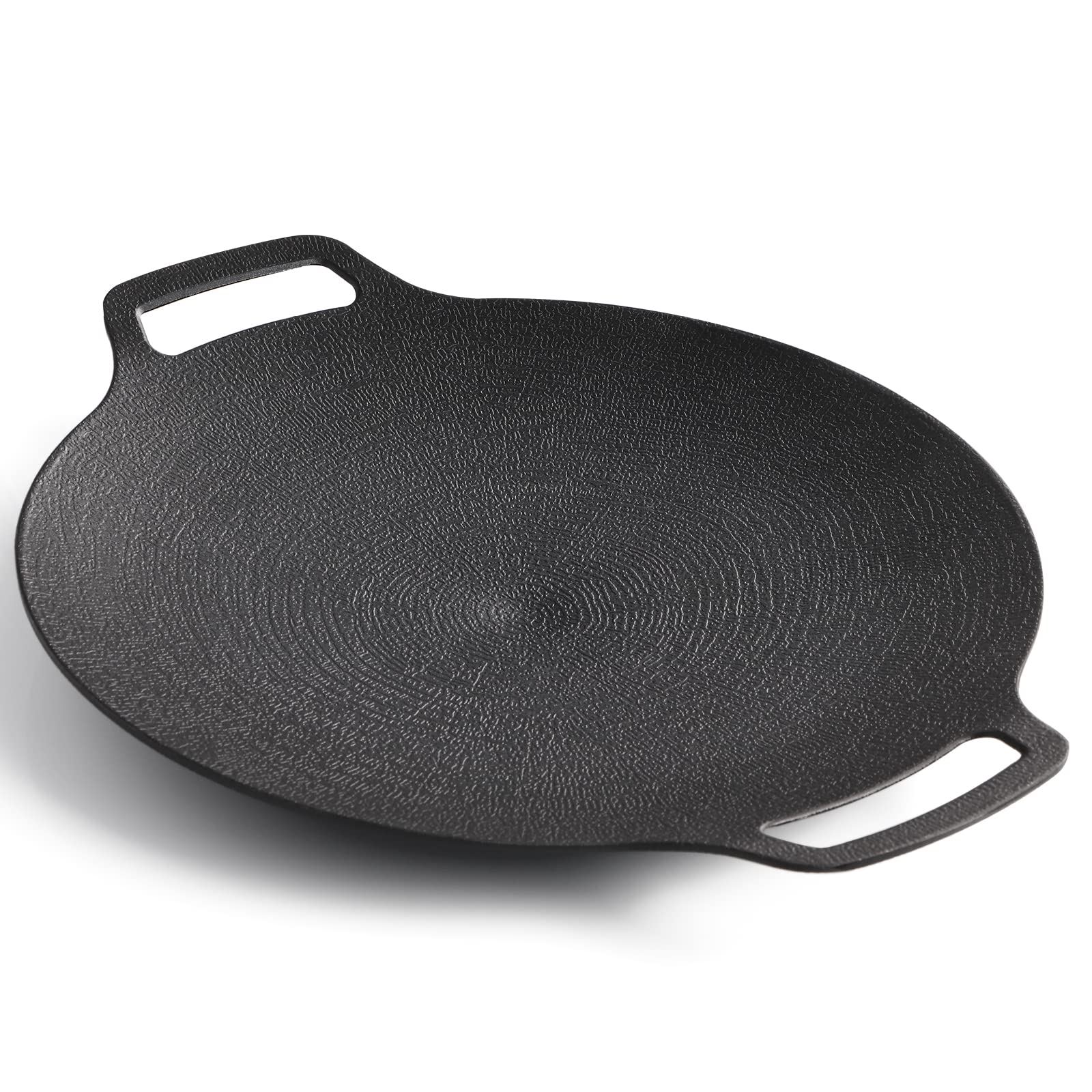 Korean Grill Pan Nonstick 6 Layer 40cm Round BBQ Griddle Indoor or Outdoor Cooking