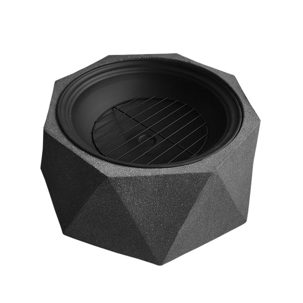 BBQ Blokes Outdoor Portable Fire Pit Bowl Wood Burning Patio Oven Heater Fireplace