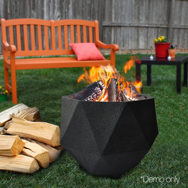 BBQ Blokes Outdoor Portable Fire Pit Bowl Wood Burning Patio Oven Heater Fireplace
