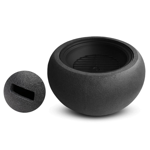 BBQ Blokes Outdoor Portable Fire Pit Bowl Wood Burning Patio Oven Heater Fireplace