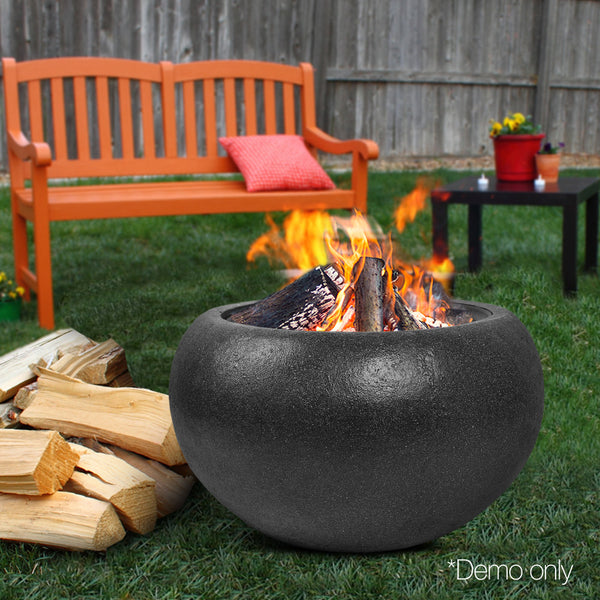 BBQ Blokes Outdoor Portable Fire Pit Bowl Wood Burning Patio Oven Heater Fireplace