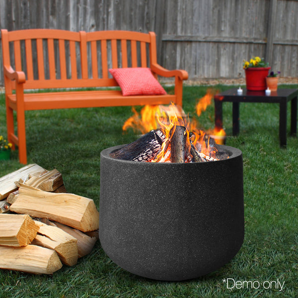 BBQ Blokes Outdoor Portable Fire Pit Bowl Wood Burning Patio Oven Heater Fireplace