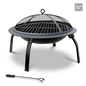 BBQ Blokes portable Foldable Outdoor Fire Pit Fireplace