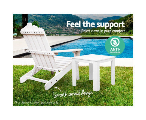 Gardeon 2 Piece Outdoor Beach Chair and Table Set