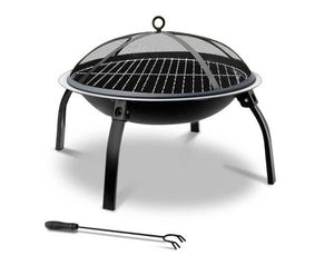 22 Inch Portable Foldable Outdoor Fire Pit Fireplace