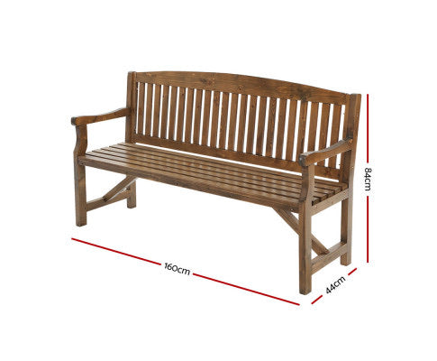 BBQ Blokes outdoor wooden bench