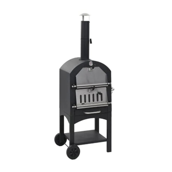 Charcoal Fired Outdoor Pizza Oven With Fireclay Stone