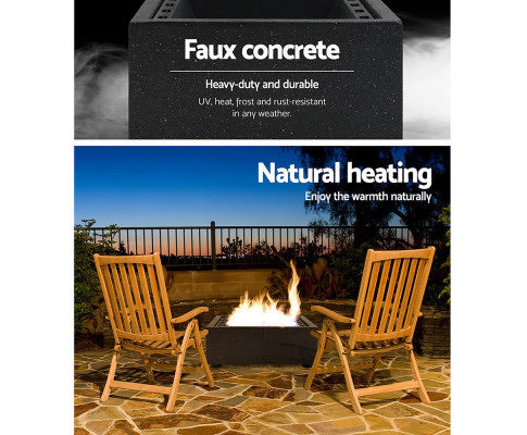 Charcoal Firepit Heater Backyard Fireplace